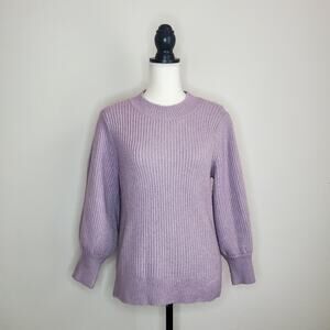 Halogen Purple Blouson Sweater Medium